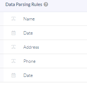 Parsing Rules list in Docparser showing duplicate rule names that could cause duplicate Google Sheet rows