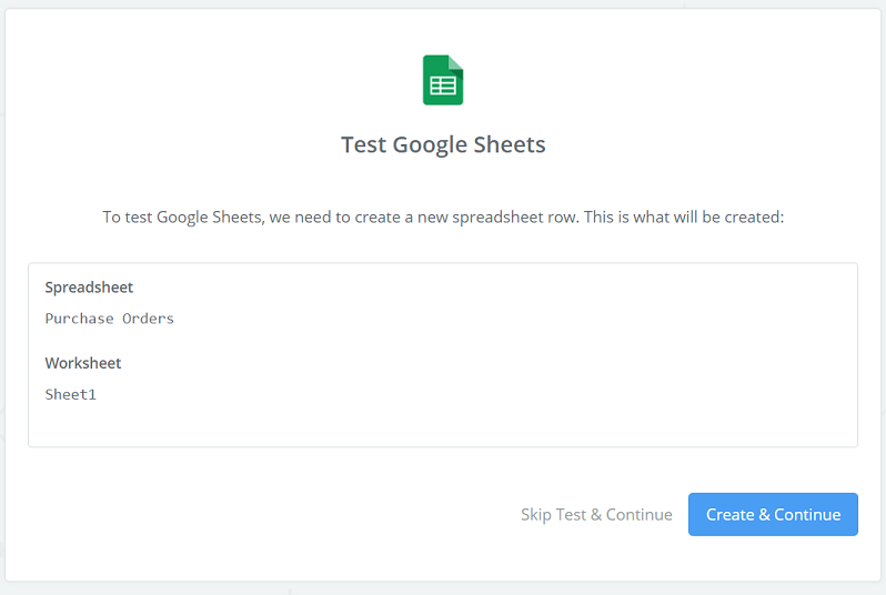 Docparser Zapier integration showing successfully connected Zap and settings update option