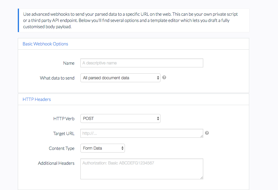 How do Advanced Webhooks work?