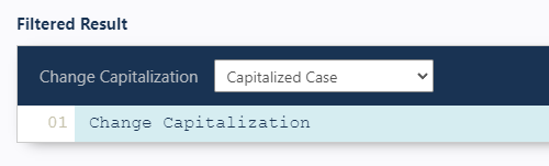 Example of text transformed to Capitalized Case in Docparser