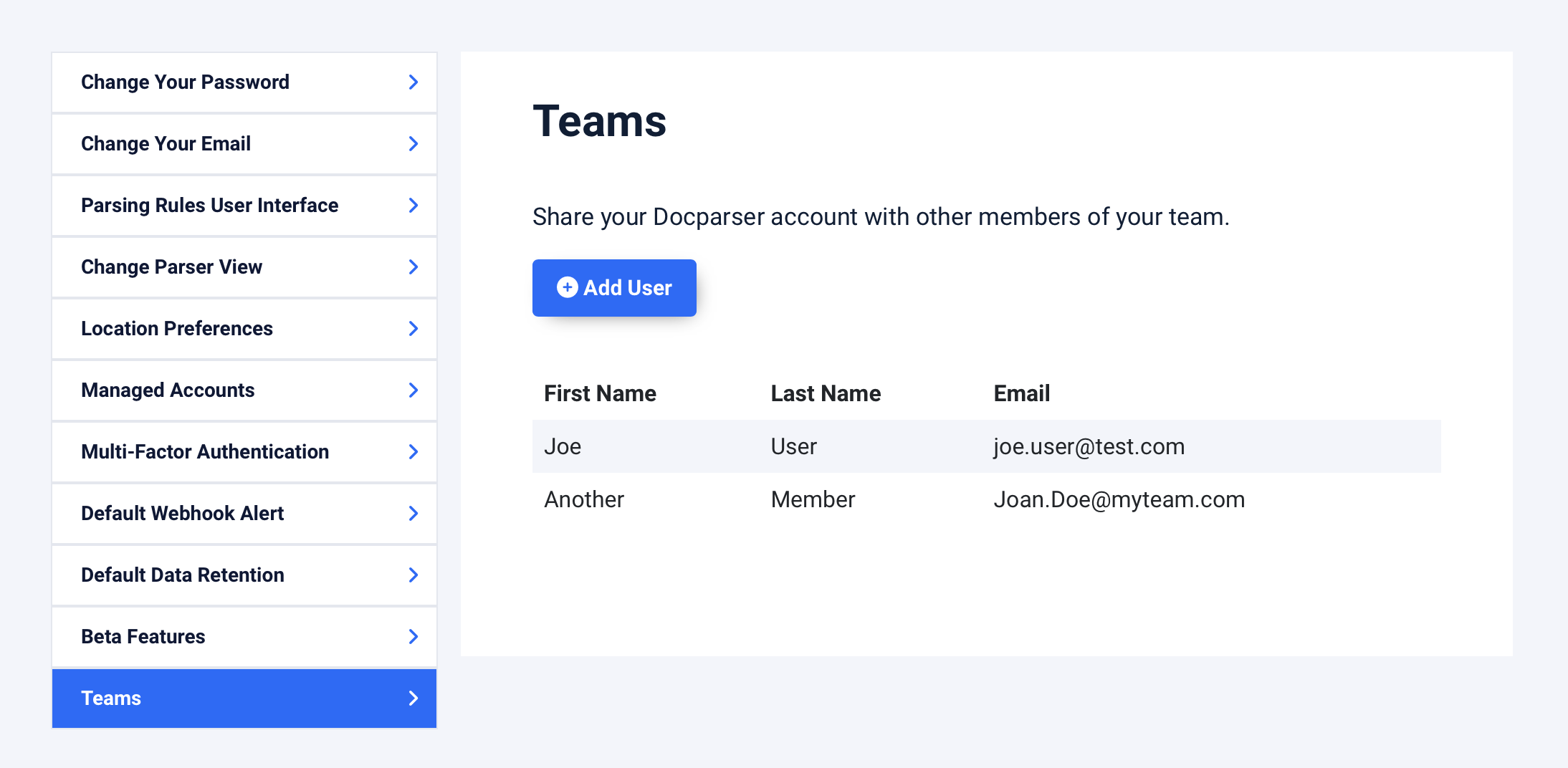 assessing team area