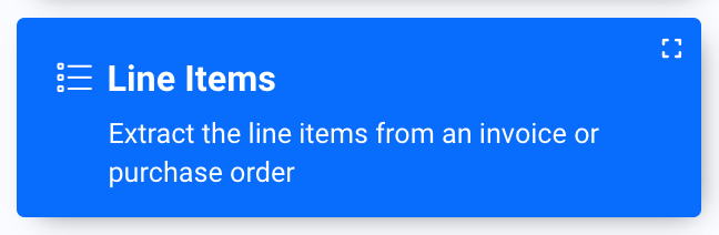 Line Items parsing rule interface in Docparser