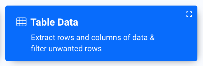 Selecting 'Line Items' or 'Table Data' parsing rule in Docparser